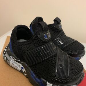 Champion Kids Black Slip-On Shoes